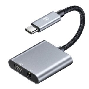 Macdodo USB-C to 3.5mm Audio + USB-C Charging Splitter